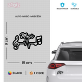 Bold Sound Wave Sticker for Musicians